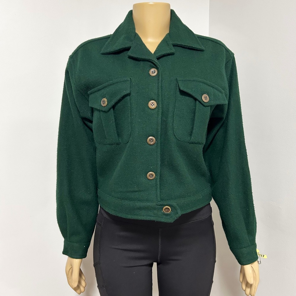Elegant Forest Green Utility Jacket